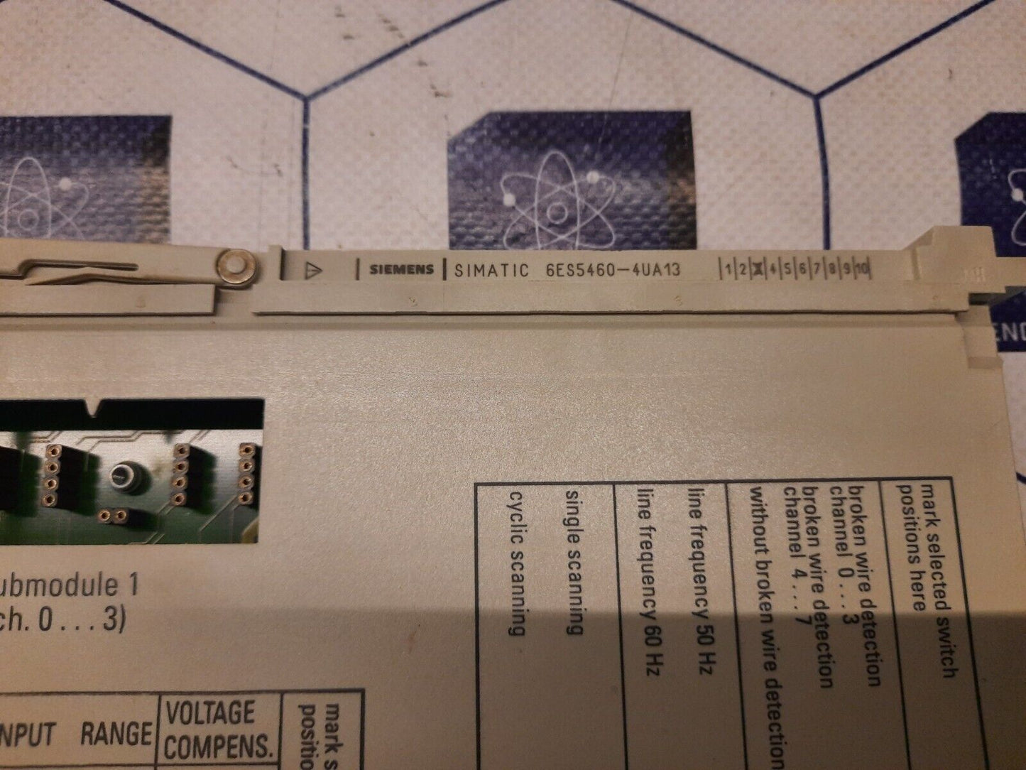 SIEMENS 6ES5460-4UA13 ANALOG INPUT MODULE