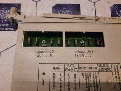 SIEMENS 6ES5460-4UA13 ANALOG INPUT MODULE