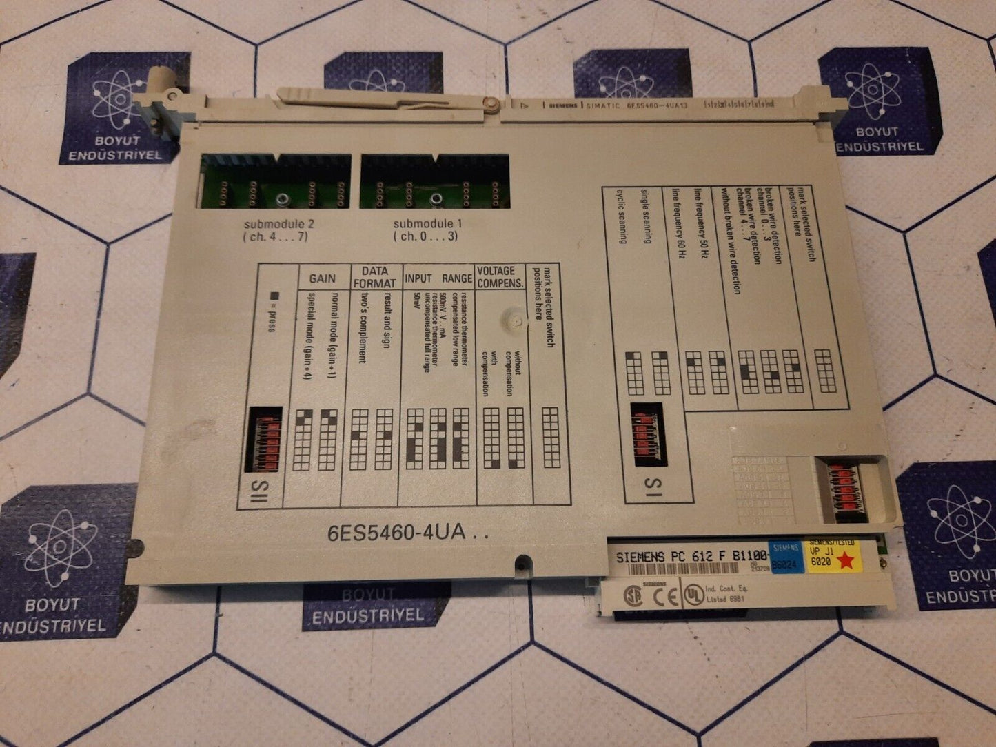 SIEMENS 6ES5460-4UA13 ANALOG INPUT MODULE