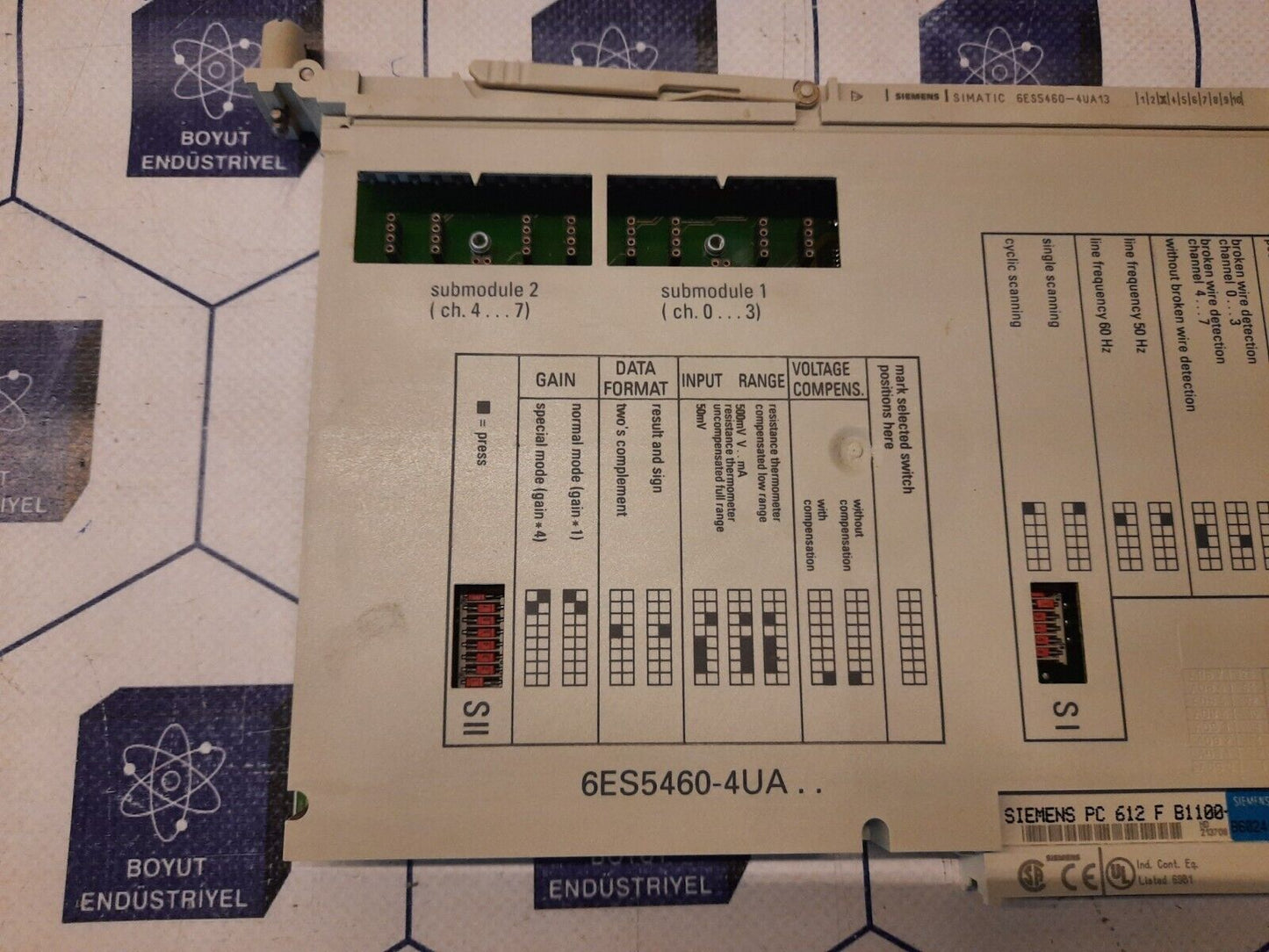 SIEMENS 6ES5460-4UA13 ANALOG INPUT MODULE