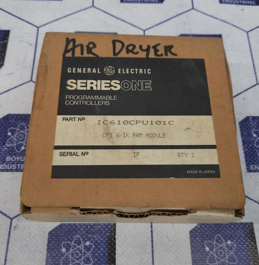 GE FANUC IC610CPU101C PROGRAMMABLE CONTROLLER CPU W/1K RAM MODULE