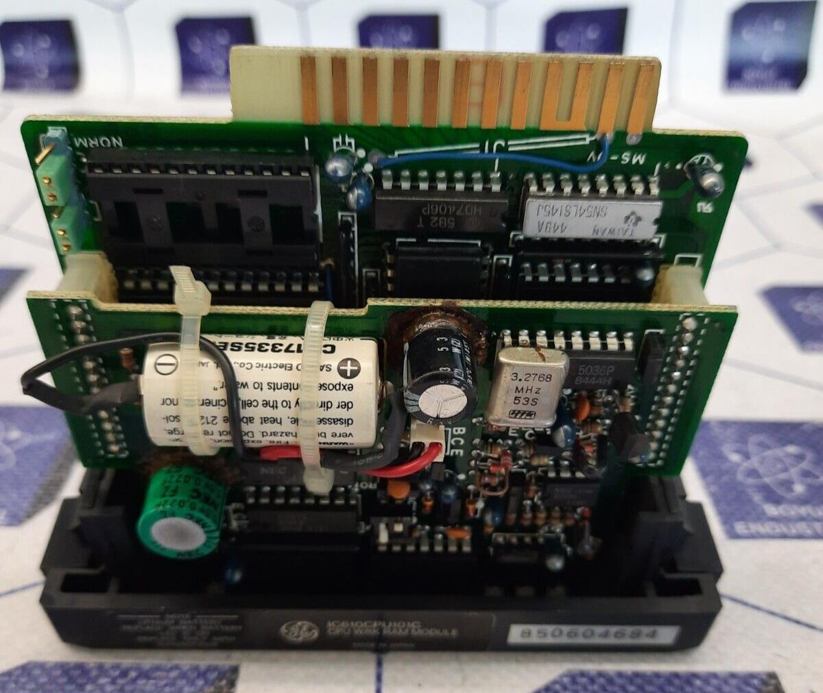 GE FANUC IC610CPU101C PROGRAMMABLE CONTROLLER CPU W/1K RAM MODULE