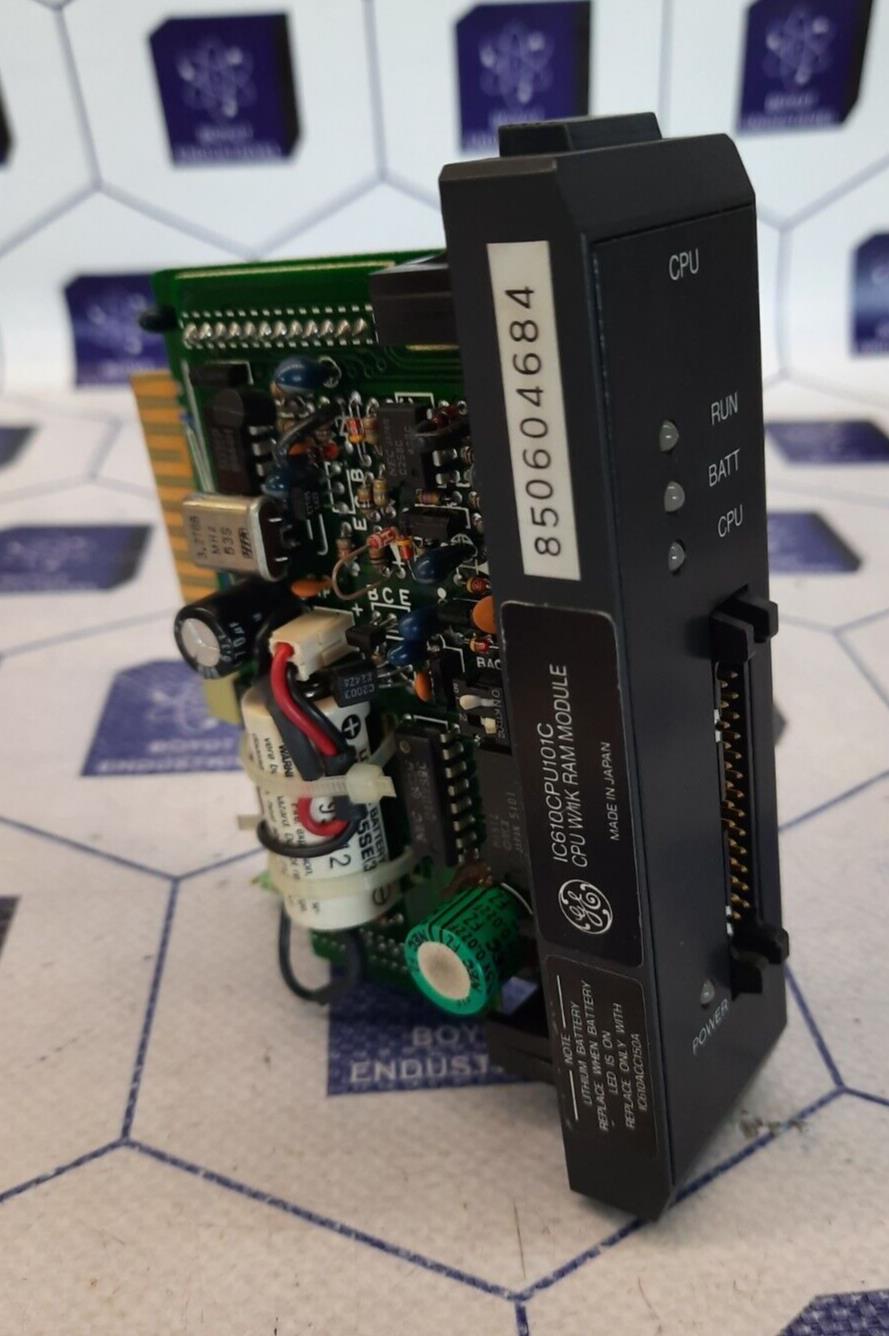 GE FANUC IC610CPU101C PROGRAMMABLE CONTROLLER CPU W/1K RAM MODULE