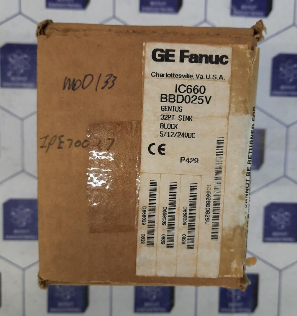 GE FANUC IC660BBD025V GENIUS 32PT SINK 5/12/24VDC BLOCK