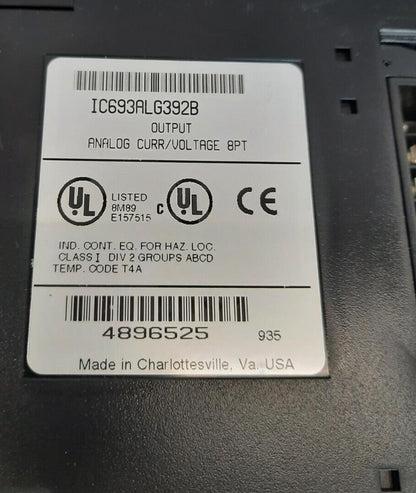 GE FANUC IC693ALG392B ANALOG OUTPUT 16PT