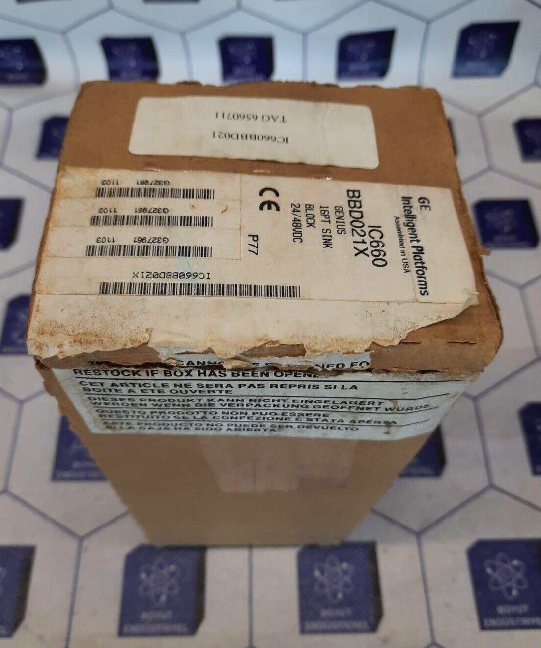 GE FANUC IC660BBD021X / IC660BBD021T GENIUS 16PT SINK 24/48VDCBLOCK