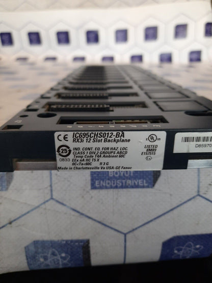 GE FANUC IC695CHS012-BA 12- SLOT BACKPLANE