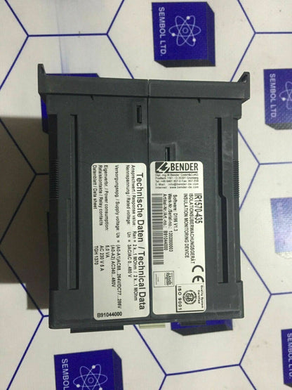 BENDER B91044000 IR1570-435 A-Isometer Insulations Monitoring Device