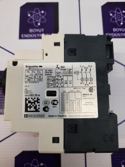 SCHNEIDER ELECTRIC GV2-L22 25A Motor Circuit Breaker