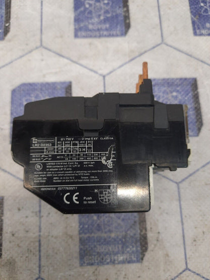 TELEMECANIQUE LR2 D2353 THERMAL OVERLOAD RELAY