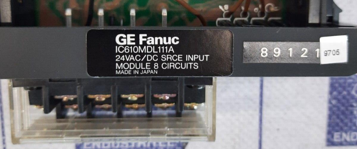 GE FANUC IC610MDL111A PROGRAMMABLE CONTROLL24VAC/DC SRCE INPUT MODULE 8 CIRCUITS