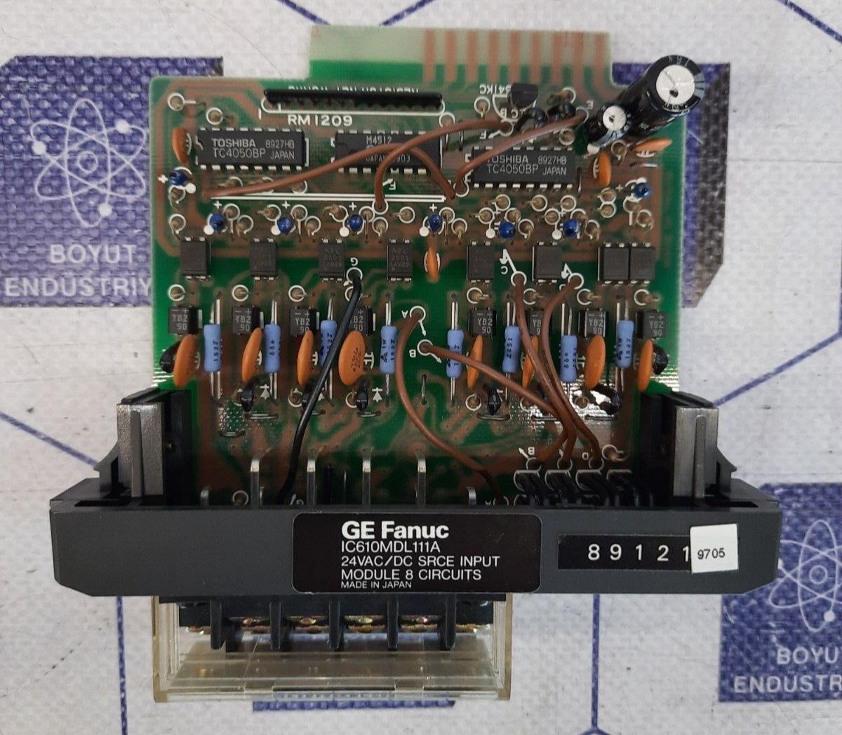 GE FANUC IC610MDL111A PROGRAMMABLE CONTROLL24VAC/DC SRCE INPUT MODULE 8 CIRCUITS