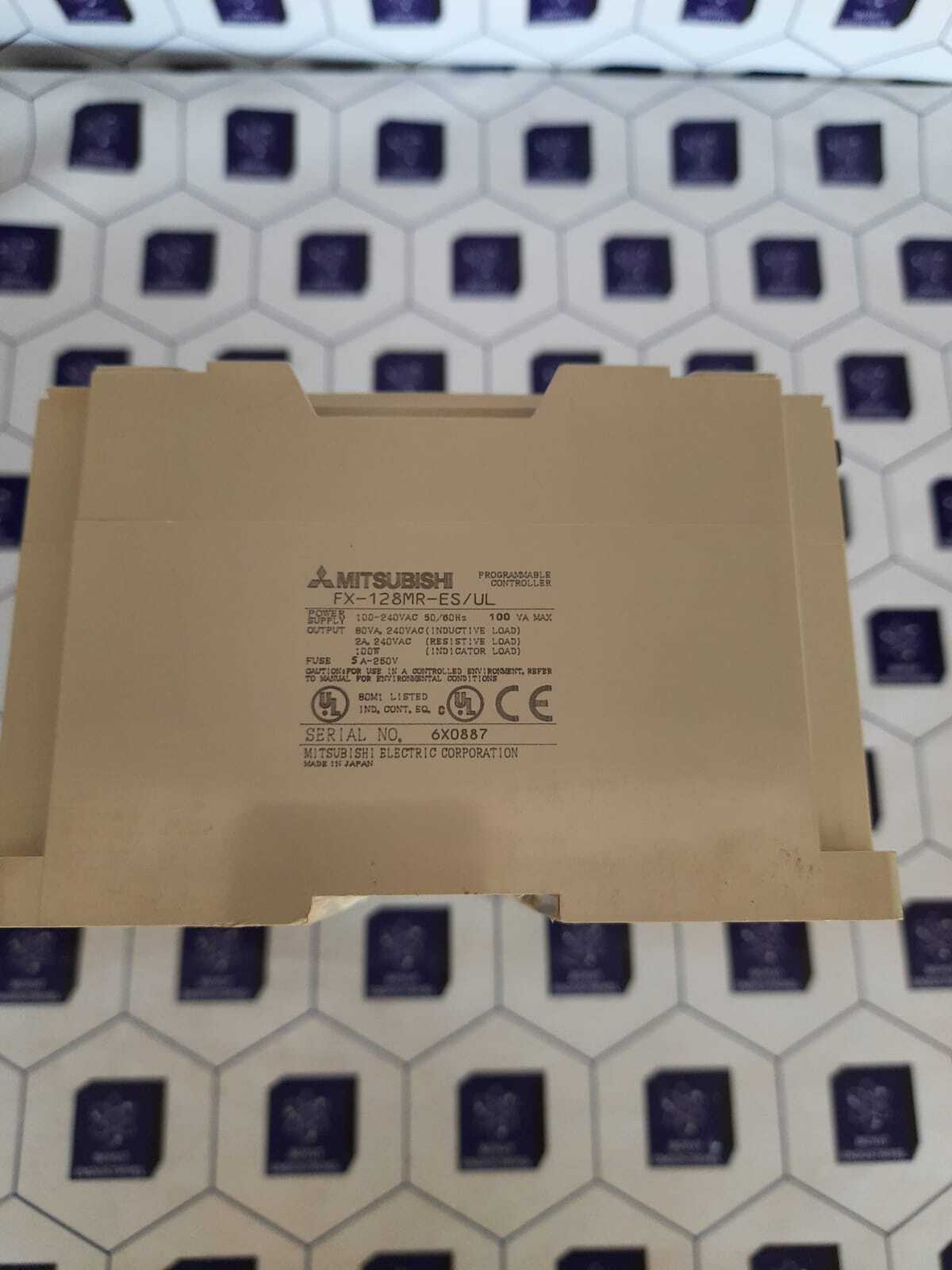 MITSUBISHI PLC FX-128MR-ES/UL 100-240VAC PROGRAMMABLE CONTROLLER