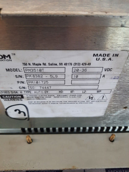 Xycom Automation PM3510T Touch Screen Human Machine Interface