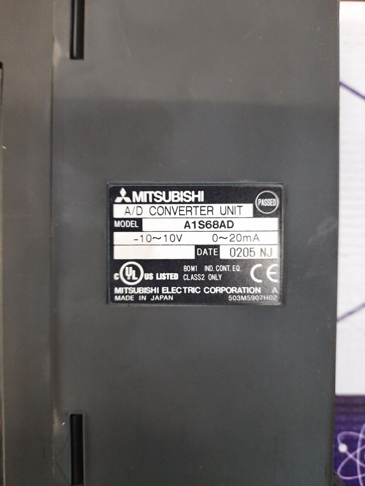 Mitsubishi A1S68AD Converter Unit Module