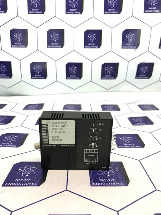 M-Systems M2MS-4W-R/K POTENTIOMETER TRANSMITTER IN: 100 – 10kΩ OUT: 10-10vdc 24v