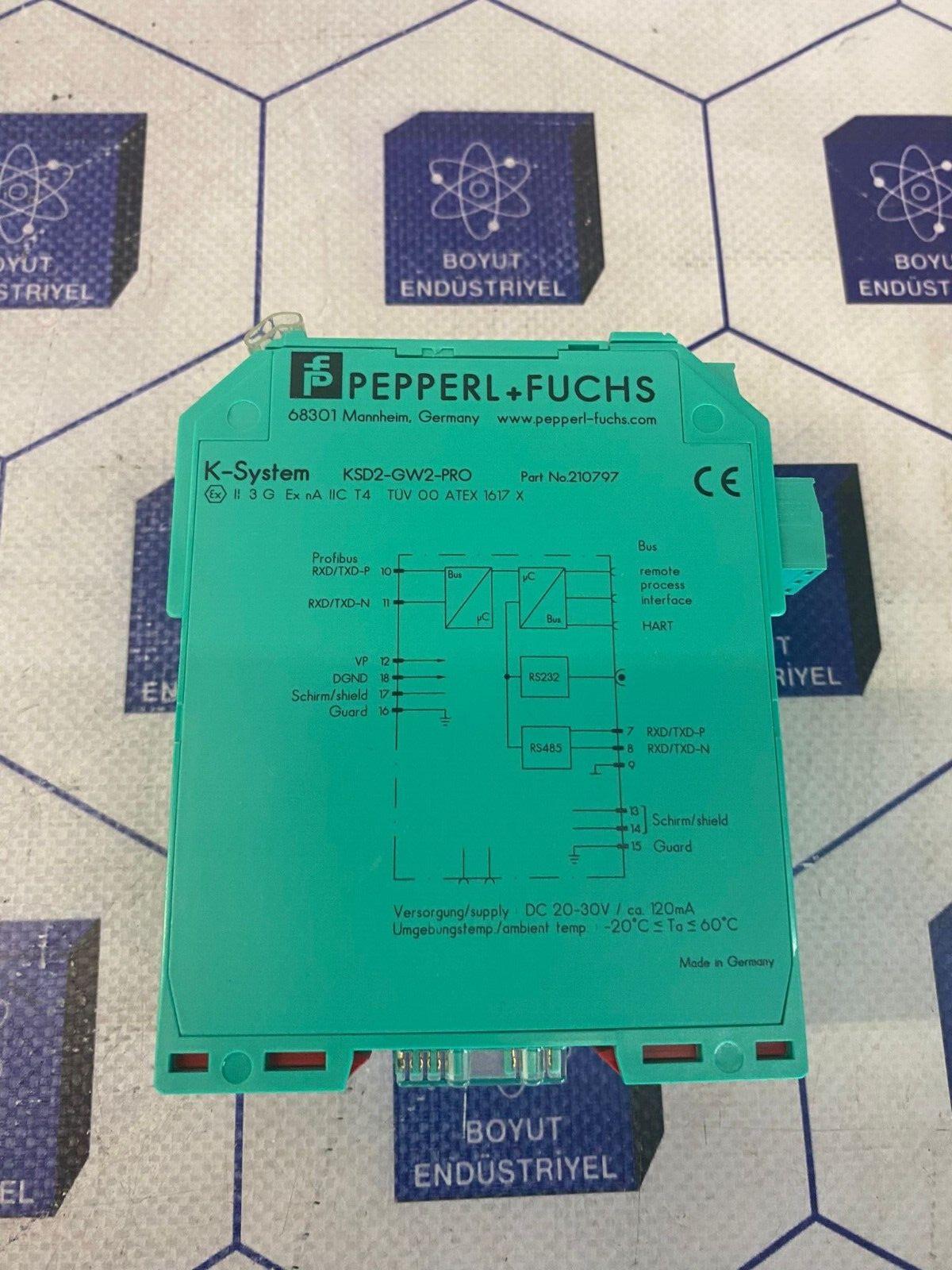 PEPPERL+FUCHS KSD2-GW2-PRO (PART NO:210797) PROFIBUS INTERFACE