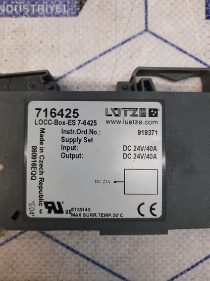 LUTZE 716425 LOCC-Box-ES 7-6245 Termınal Block