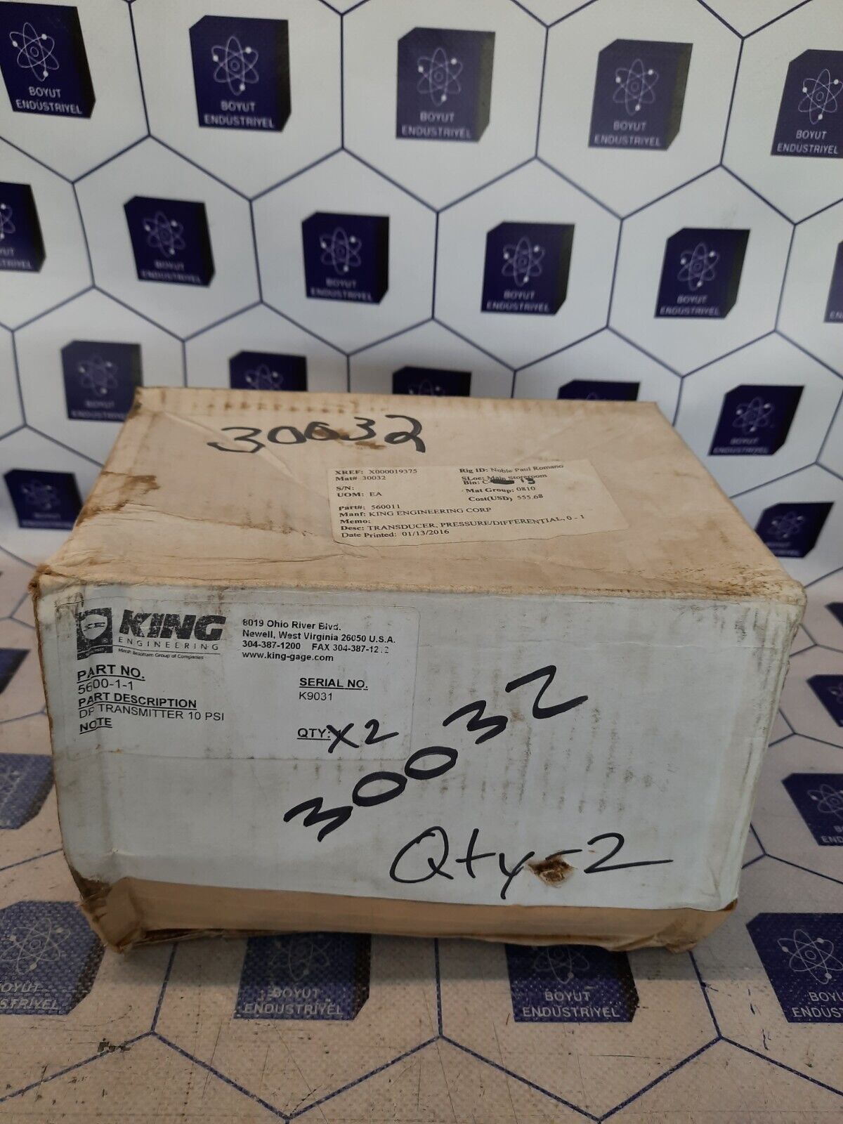 KING-GAGE D/P DIFFERENTIAL PRESSURE TRANSMITTER 0-15 PSID 5600-1-1