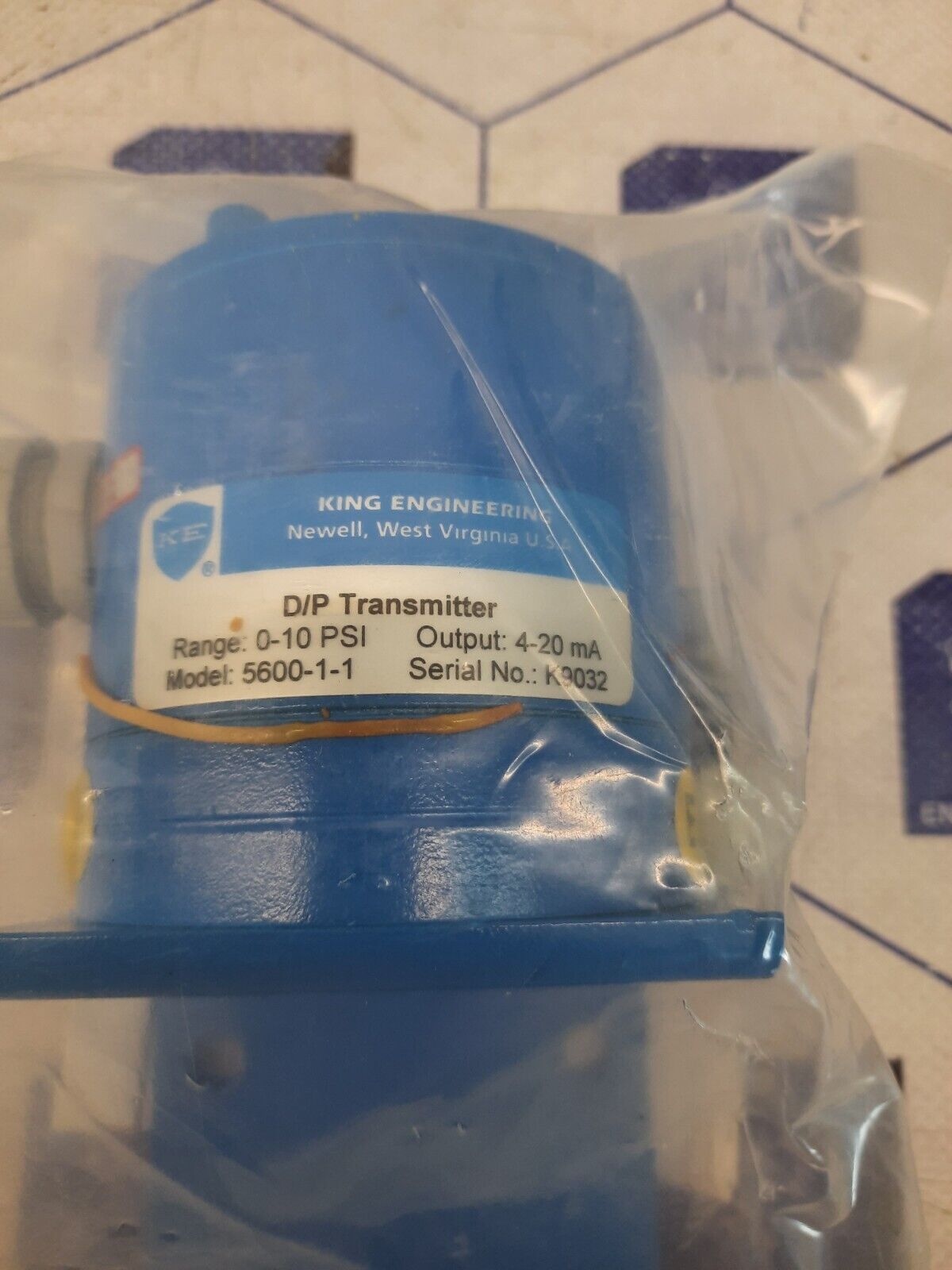 KING-GAGE D/P DIFFERENTIAL PRESSURE TRANSMITTER 0-15 PSID 5600-1-1