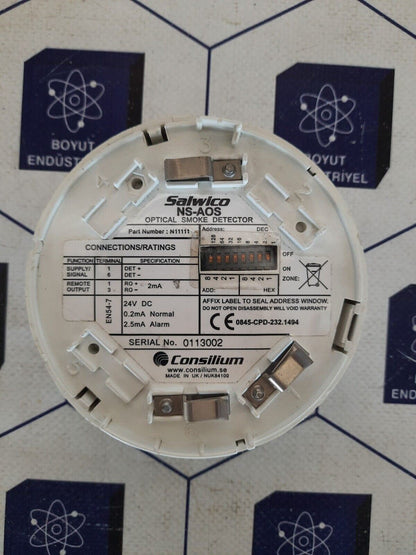 CONSILIUM N11111 OPTICAL SMOKE DETECTOR SALWICO NS-AOS