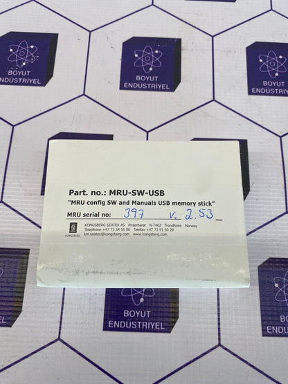 KONGSBERG MRU 5 MRU-M-SC1 MOTION REFERENCE UNIT