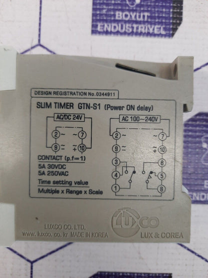 LUXCO SLIM TIMER GTN-S1 POWER ON DELAY