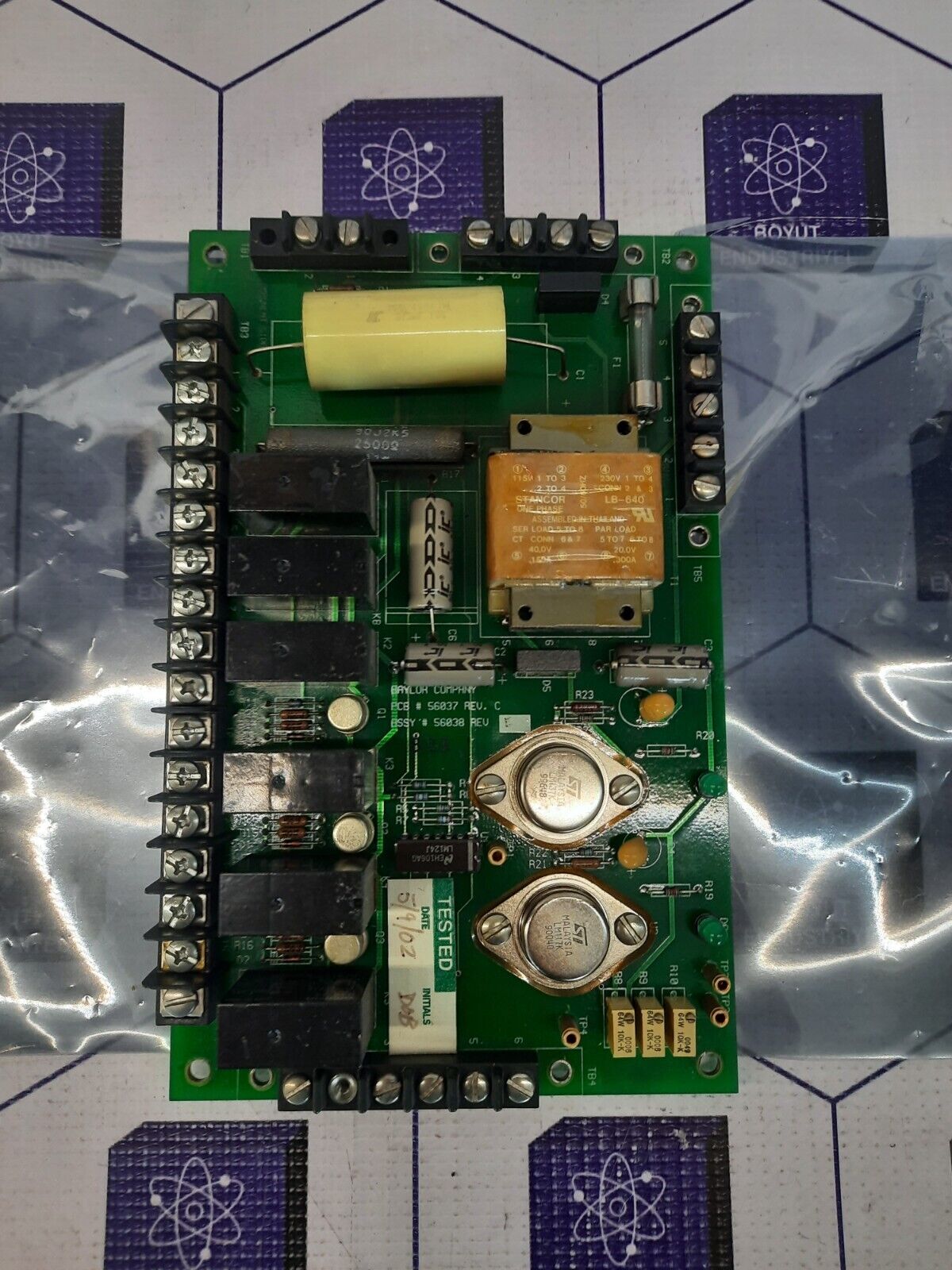 BAYLOR COMPANY 56037-56038 REV.C CARD