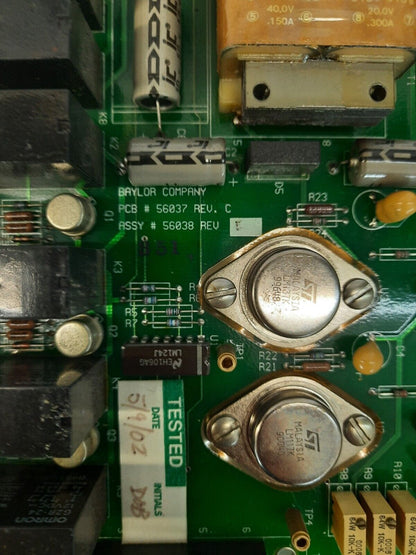 BAYLOR COMPANY 56037-56038 REV.C CARD