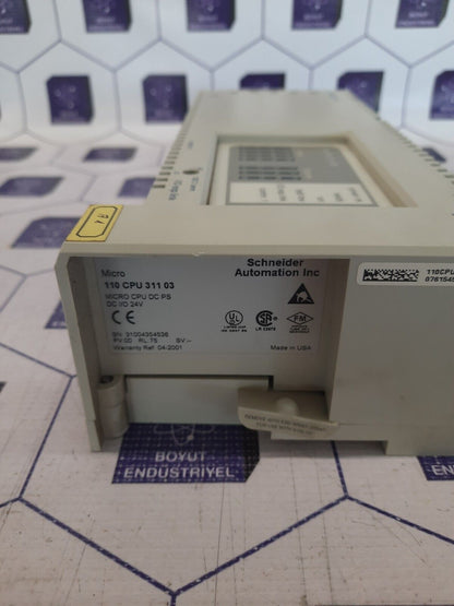 SCHNEIDER AUTOMATION 110 CPU 311 03 Mıcro CPU Dc Ps Dc I/O 24V