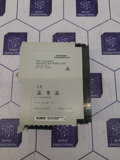 SCHNEIDER AUTOMATION ADU 205/AS-BADU-205 Analog Input Module