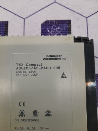 SCHNEIDER AUTOMATION ADU 205/AS-BADU-205 Analog Input Module