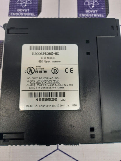 GE Fanuc IC693CPU360-BC CPU Module