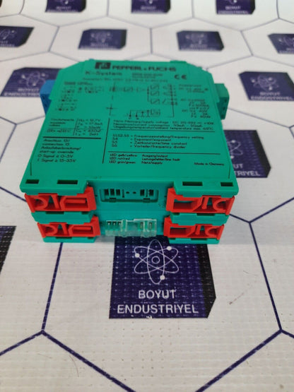 PEPPERL +FUCHS K-SYSTEM KFD2-DW-EX1D PART NO : 34776