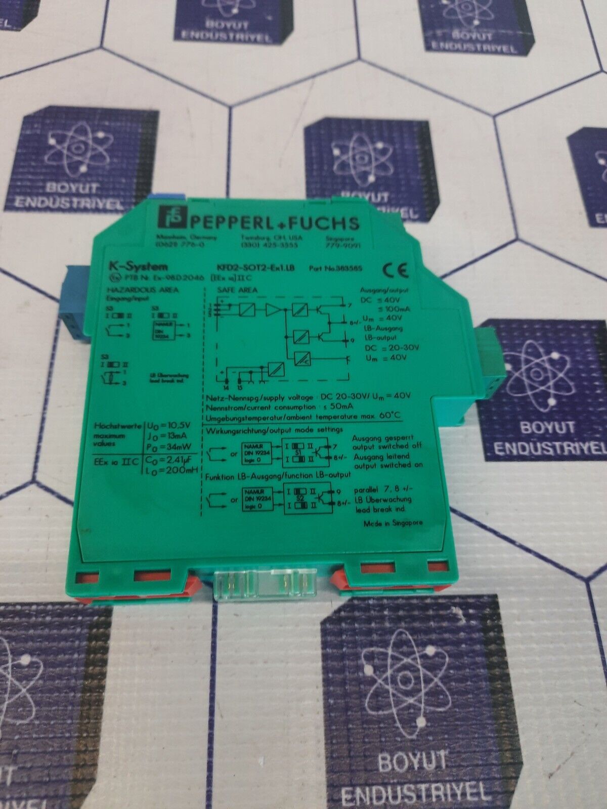 Pepperl+Fuchs K-System KFD2-SOT2-Ex1.LB PART NO 38358S