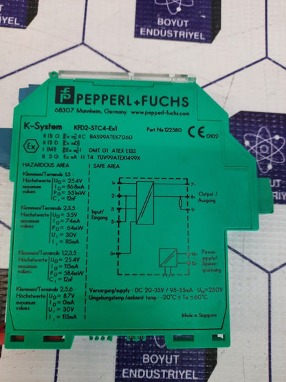 PEPPERL +FUCHS K-SYSTEM KFD2-STC4-Ex1 PART NO 122580