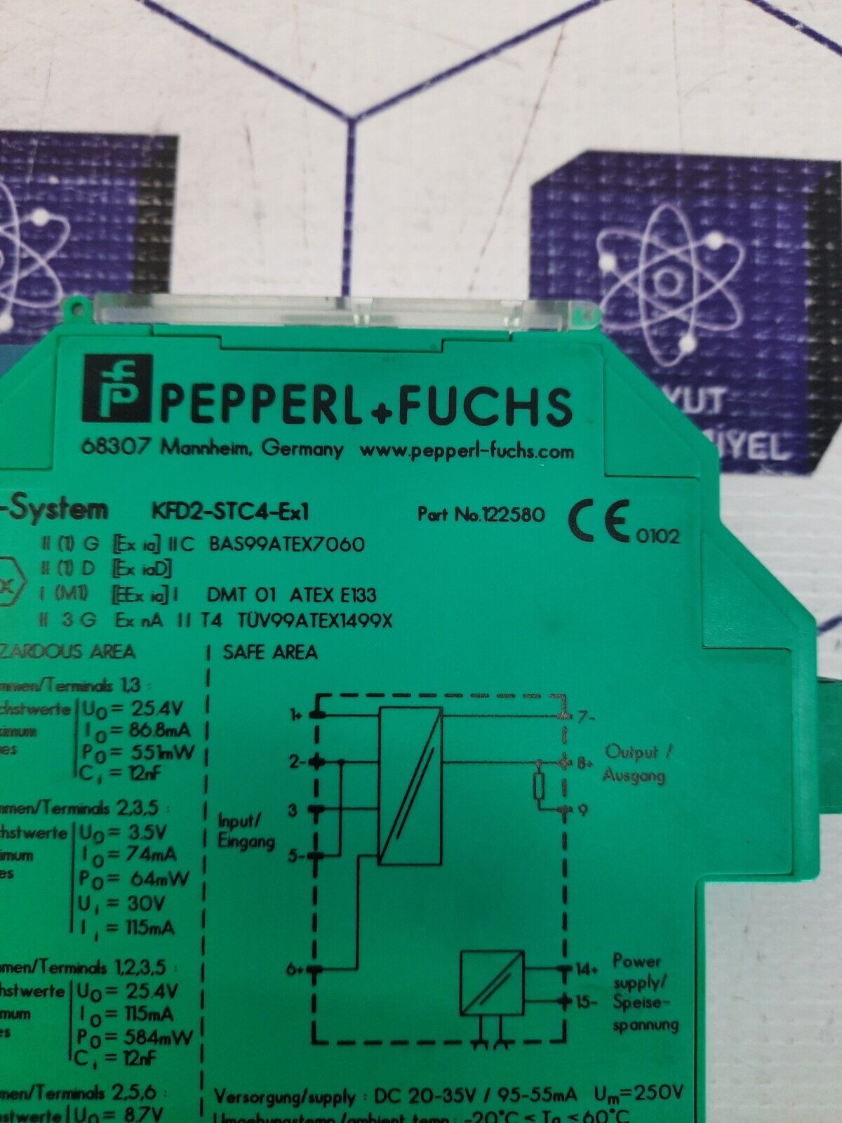 PEPPERL +FUCHS K-SYSTEM KFD2-STC4-Ex1 PART NO 122580