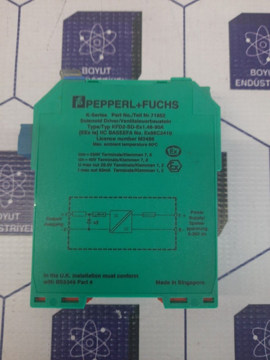 PEPPERL+FUCHS K-System KFD2-SD-Ex1.48-90A PART NO 71852