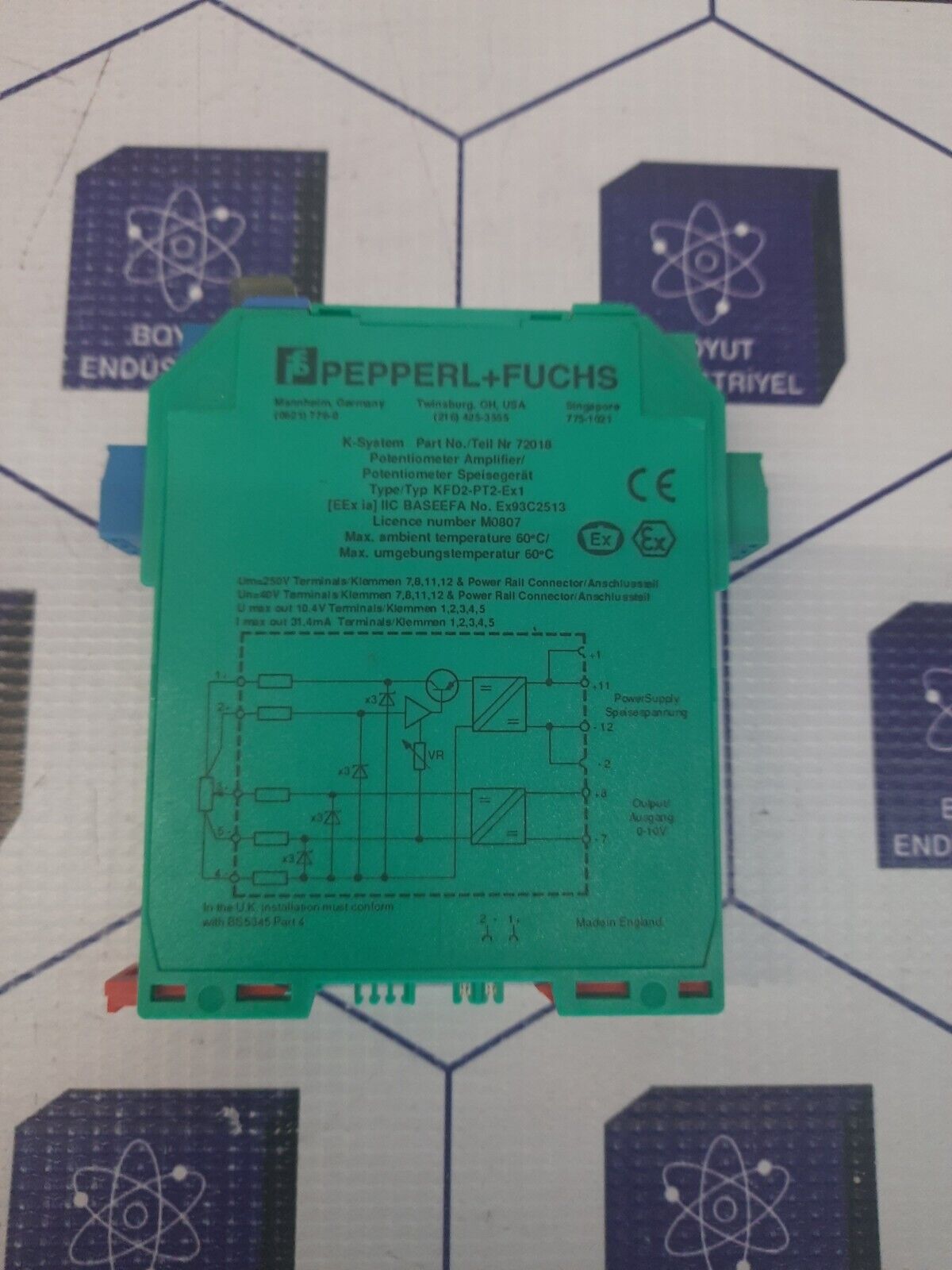 Pepperl+Fuchs KFD2-PT2-Ex1 K-System PART NO:72018
