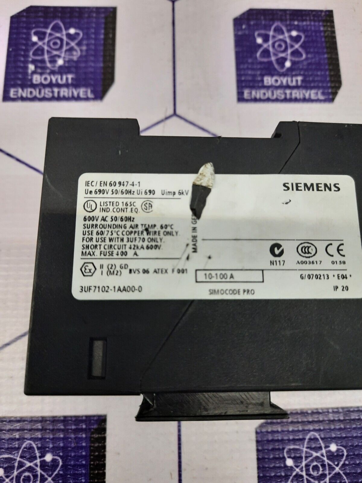 Siemens 3UF7102-1AA00-0 Current Measuring Module