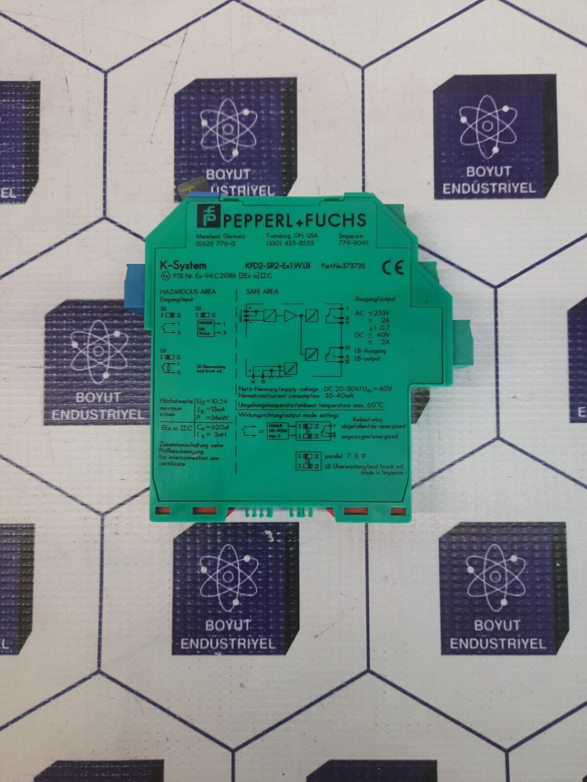 PEPPERL+FUCHS K-System KFD2-SR2-Ex1.W.LB PART NO: 37373S