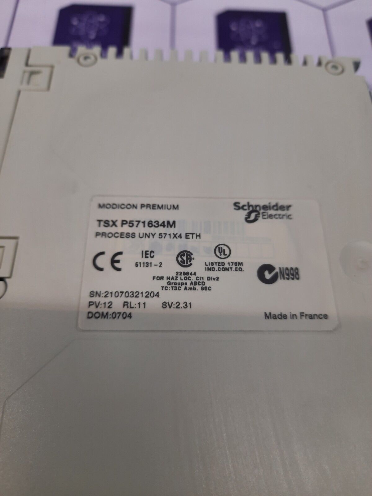 SCHNEIDER ELECTRIC TSXPS71634M CPU MODULE