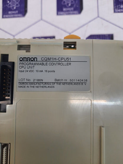 OMRON CQM1H-CPU51 PROGRAMMBLE CONTROLLER