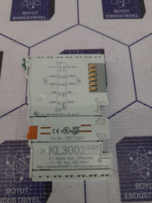 BECKHOFF KL3002 2x ANALOG DIFFERENTIOL