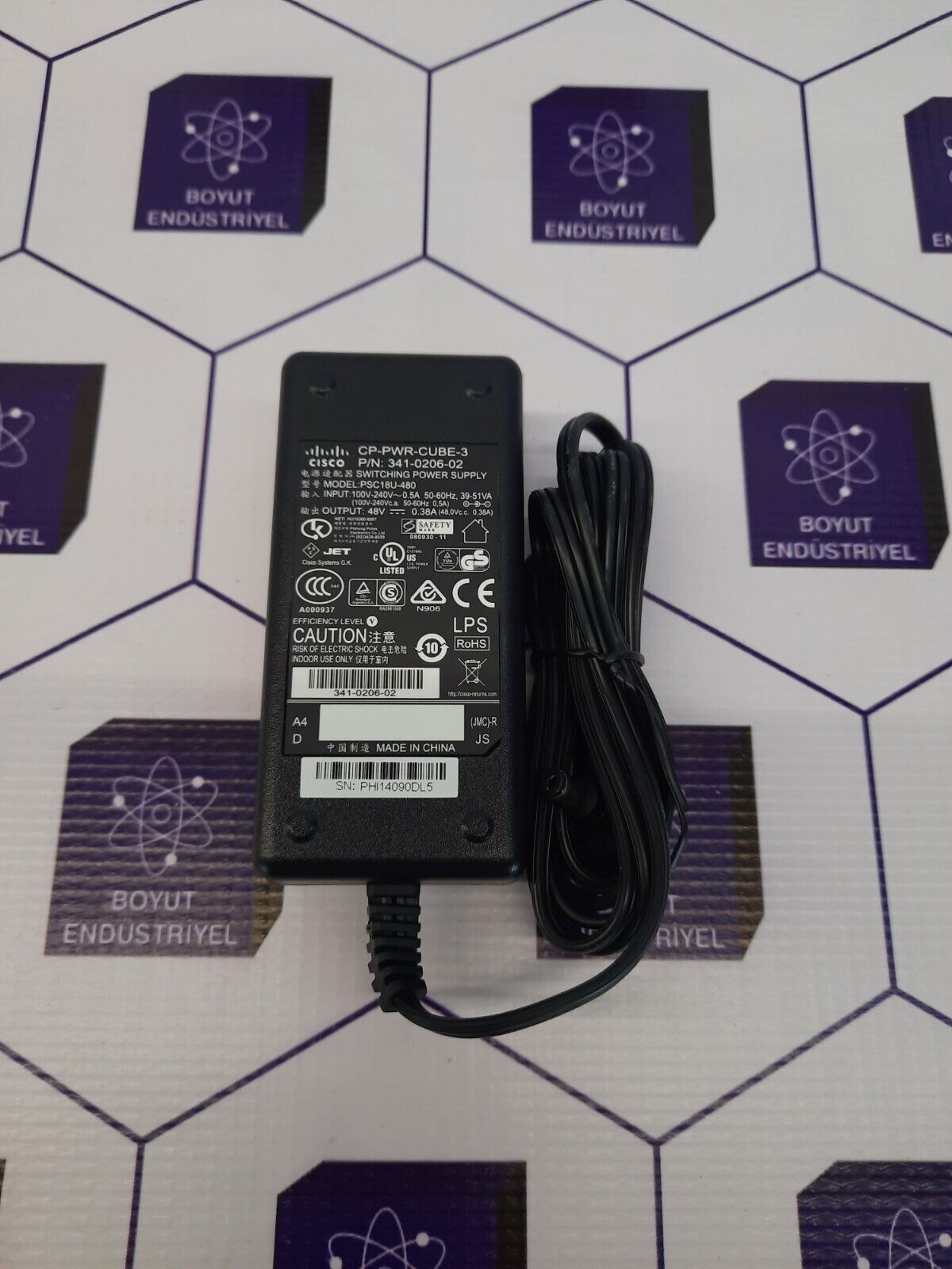 CISCO CP-PWR-CUBE-3 / PSC18U-480 POWER SUPPLY