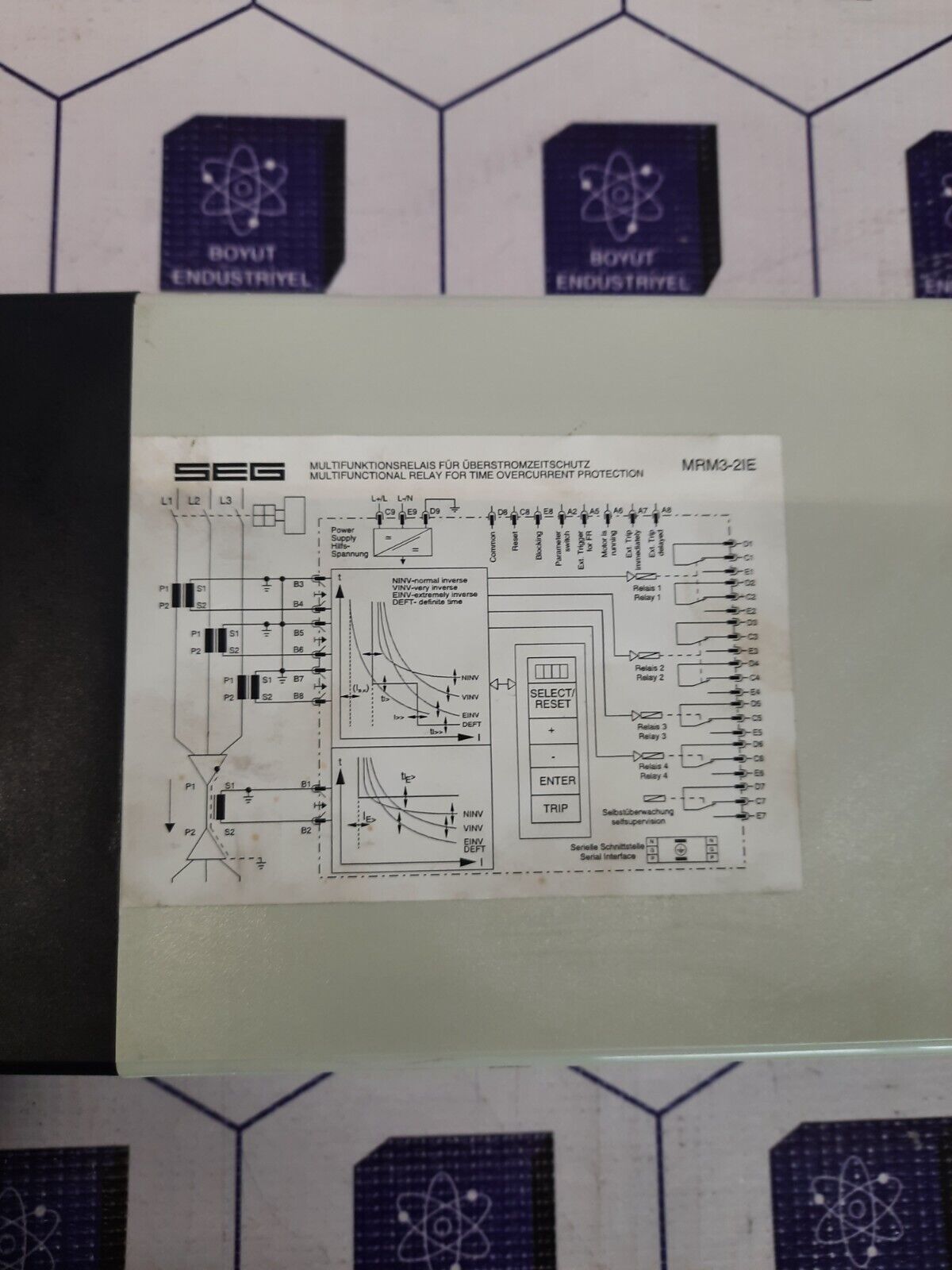 Woodward Seg Motor MRM3-2IE / MRM32I1E1DM Protection Relay