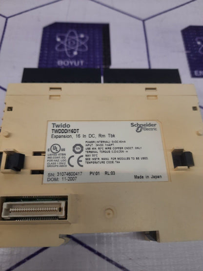 SCHNEIDER Twido TWDDDI16DT 16 In DC PLC Expansion Module
