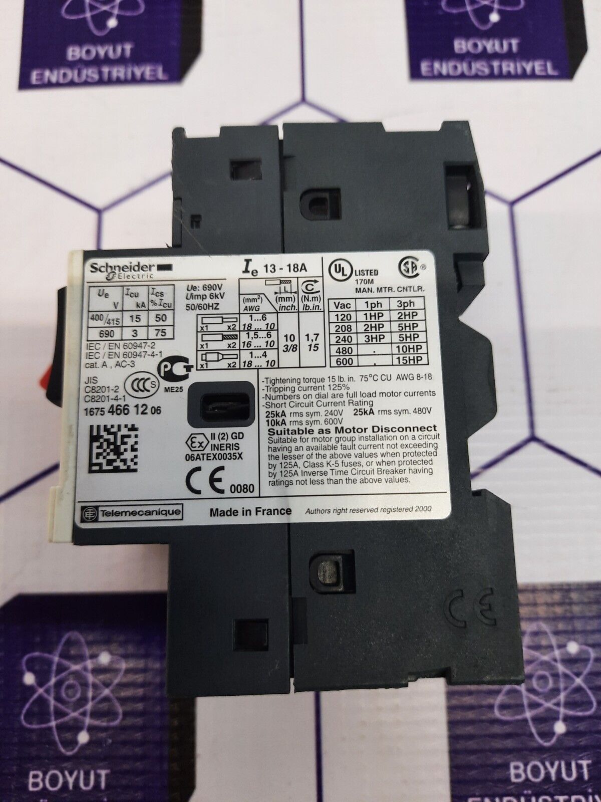Schneider Electric GV2ME20 Contactor