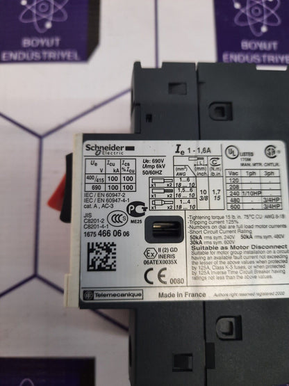 Schneider Electric GV2ME06 Contactor