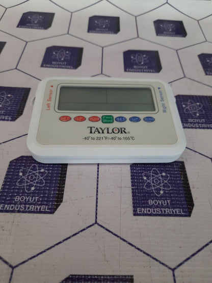 TAYLOR (-40°to 221 °F-40° to 105 °C) RECORDING THERMOMETER WITH DUAL PROBES